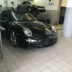 Black polished Porsche