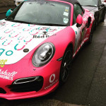 Pink Porsche Convertible