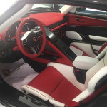 Red and White interior